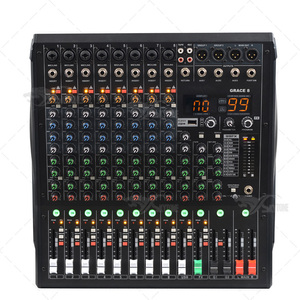 Grace 8 Mixing Console with 8 Line <strong>Input</strong> <strong>Interfaces</strong>, 2 Stereo Groups, Built in 99 Bit DSP Bluetooth, USB Recording <strong>Audio</strong> Mixer - Product Image 2