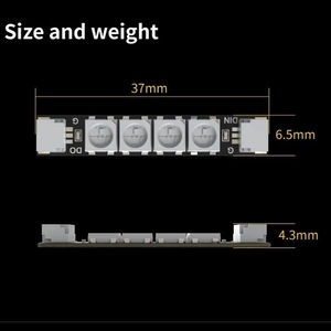 4PCS SpeedyBee <strong>Programable</strong> 2812 Arm LED Light Armlight 5V RGB For RC FPV Racing Freestyle Whoop Drone Quadcopter Runcam - Product Image 5