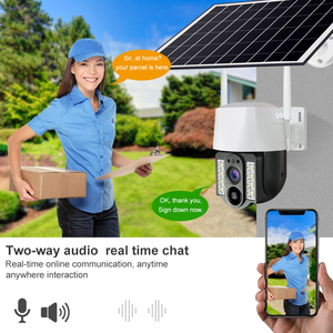 Cámara CCTV de seguridad con energía solar WiFi, detección de movimiento IP66, reconocimiento facial, baja potencia, conectividad 4G LTE, tarjeta de memoria SD - Product Image 2
