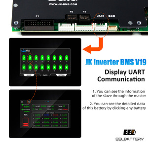EEL V2-Fuse กล่องแนวตั้ง BMS อัปเดต JK-V19พร้อมจอแสดงผล UART สื่อสาร Lifepo4กล่องแบตเตอรี่2A สมดุลที่ใช้งานอยู่ - Product Image 5
