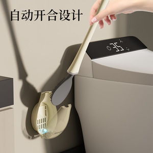 家庭用自動スライドオープンバスルームブラシ部分的なバスルームトイレクリーニングブラシ