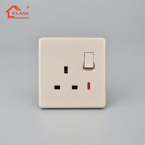 Universal <strong>UK</strong> Style 3 Pin Power Plug 16A Switched Socket Electric 13A Multiple Wall <strong>Mounted</strong> Sockets with Power Indicator - Product Image 2