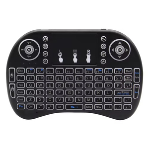 Data Frog Backlit I8 Mini Wireless <strong>Keyboard</strong> 2.4ghz Russian Air <strong>Mouse</strong> with Touchpad for Laptop TV <strong>Android</strong> TV Box <strong>Use</strong> AAA Battery - Product Image 2