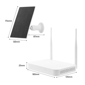 JideTech Wifi 4MP PTZ户外安全摄像机全彩夜视NVR数据存储IP太阳能家庭监控 - Product Image 4