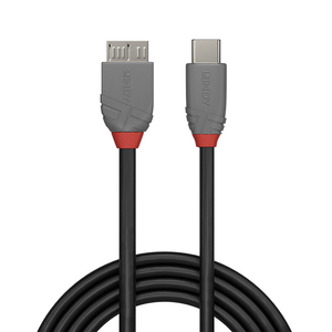 Anthra line USB 3.2 Type C ไปยัง Micro-B สายชาร์จเร็ว5Gbps & การถ่ายโอนข้อมูล10Gbps ความยาว1M-8M สีดำ36621 - Product Image 1