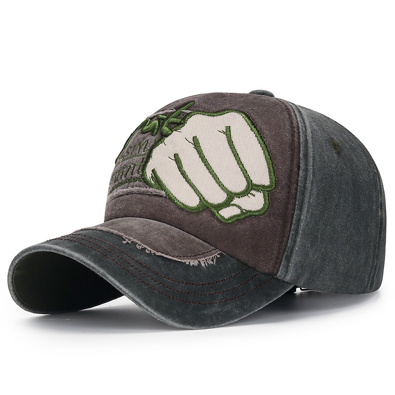Coffee-colored front and military green body