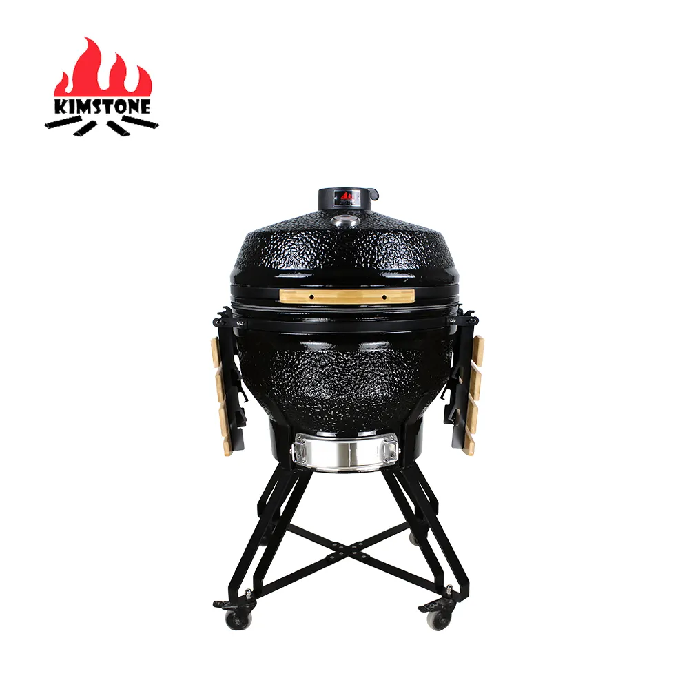 KIMSTONE-Parrilla de pollo multifuncional para exteriores, parrilla de 26 pulgadas para acampada, barbacoa, horno, Kamado