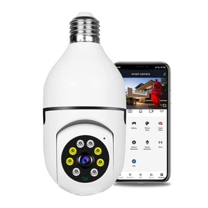 Беспроводная камера-монитор с лампочками, 1080P, Wi-Fi, камера безопасности, 2 Мп, поддерживает 2-стороннее Аудио, Интеллектуальное обнаружение движения и сигнализация, мобильное приложение - Product Image 1