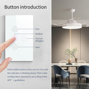 Tuya Wifi Smart Decken ventilator Lampen schalter mit Speed Adjust App Sprach steuerung und Alexa Google Home Integration Zigbee Network