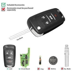 Xhorse 3-Tasten-Draht Fernbedienungen Autos chl üssel Universal fernbedienung XNBU01EN Mercedes Benz BMW Kompatibler VVDI Key Tool MAX Programmierer - Product Image 6