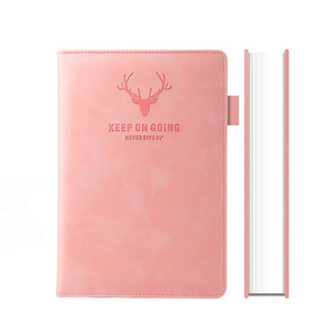 Negócios escritório escola papelaria reciclar papel veg couro macio toque linha tampa A5 <span class=keywords><strong>notebook</strong></span>