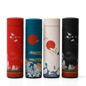 500ミリリットルCreative Chinese Style Retro Thermos Cup Men And Women Students Stainless Steel Literary Vacuum Flasks Water Bottle - Product Image 1