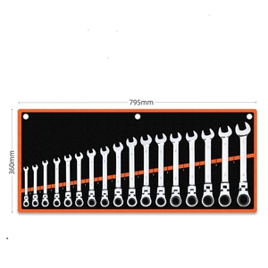 8-19mm 8/<strong>12</strong>/17 Flexible Adjustable Repair Tools Combination Spanner <strong>Keys</strong> Wrench Set for Quick Open-end Wheel Board - Product Image 3