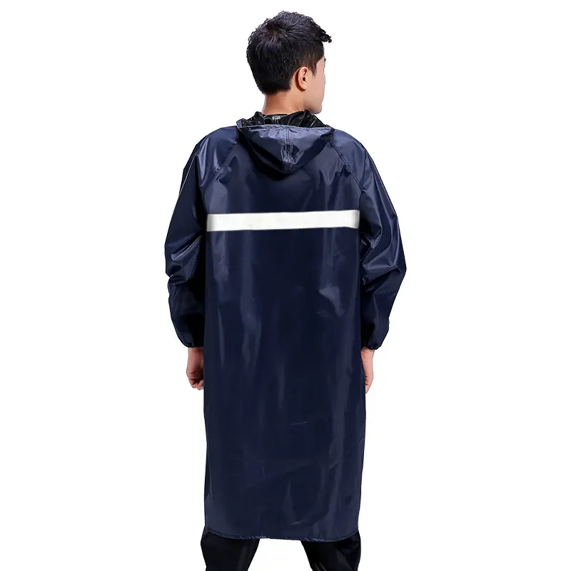 La migliore vendita di alta qualità oxford impermeabile cappotto di pioggia abiti da lavoro riflettente impermeabile poncho per i lavoratori all'aperto