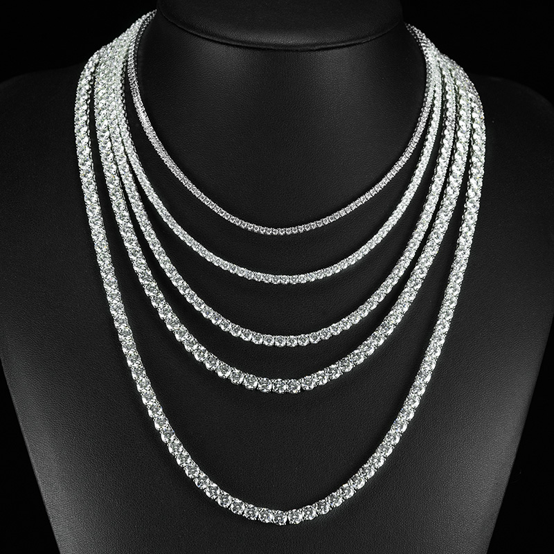 2mm moissanite tennis chain