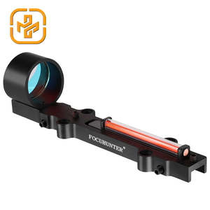 Focuhunterハンティング1X28mmサークルドットファイバーレッドドットサイト耐衝撃光学スコープハンティングリブマウント防水ファイバーレッドドットスコープ - Product Image 3