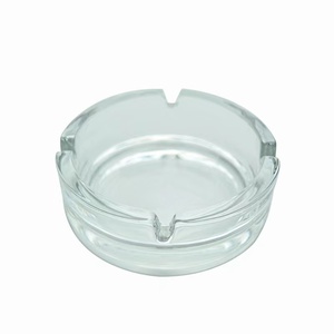 Özel Logo yuvarlak taşınabilir sigara kül tutucu cam cep puro küllük araba banyo yemek odası - Product Image 1