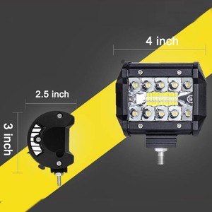 4インチ60w20led <span class=keywords><strong>LED</strong></span>ワークライトスーパーブライトバースポットフラッドビームフォークジープオフロードボートカートラクタートラック12v24v防水