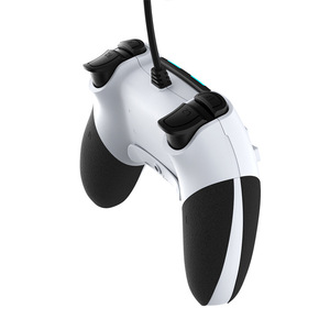 1.8 metre kablo ile kablolu oyun denetleyicisi çift titreşim altı eksenli jiroskop Turbo programlanabilir geri anahtar Gamepad P4 konsolu için - Product Image 4