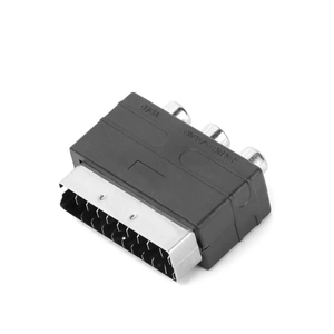 21Pin <strong>Scart</strong> Adaptor AV Block <strong>to</strong> 3 <strong>RCA</strong> Phono Composite S-Video with In/out Switch <strong>Scart</strong> Adaptor AV Block - Product Image 5