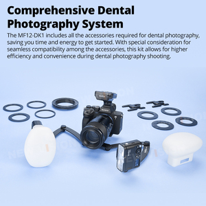 GODOX แฟลช MF12 MF12-DK1สำหรับทันตกรรม, แฟลชคู่มาโครขนาดเล็กพร้อมตัวกระจายแสงสำหรับช่องปากแมลงการถ่ายภาพระยะใกล้ - Product Image 3