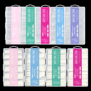 ปลายเล็บทรงสี่เหลี่ยมขนาด XXL ไม่มีช่องโค้ง240CS โลโก้ออกแบบได้ตามที่ต้องการ - Product Image 4