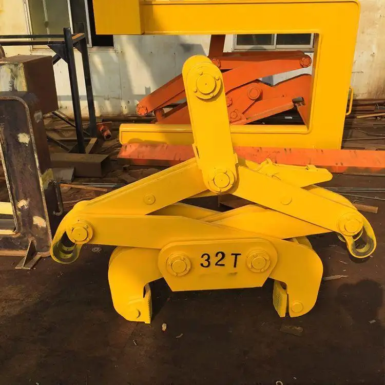 coil lifter clamp for coil rolls billet