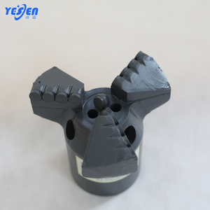 Broca PDC 102mm API 2 3/8 Reg Diamond Composite Three Wing Arc Angle Drill Bit Perforación sin núcleo
