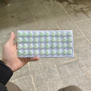 Wholesale a Grade Myanmar Light Green Jadeite Laughing Budda Pallet 20mm <strong>Jade</strong> Pendant for Jewelry Pendent DIY Accessories - Product Image 2