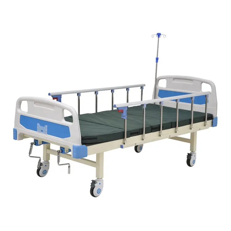 공장 HB-M2-G17 2 크랭크 ABS 헤드 보드 수동 병원 클리닉 침대 의료 간호 침대
