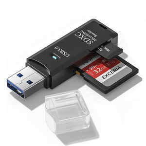 USB 3.0 Micro-SD-Kartenleser 5 Gbit/s 2-in-1-SD-Kartenleser zum USB-Adapter-Kartenleser für SDXC SDHC MMC - Product Image 1