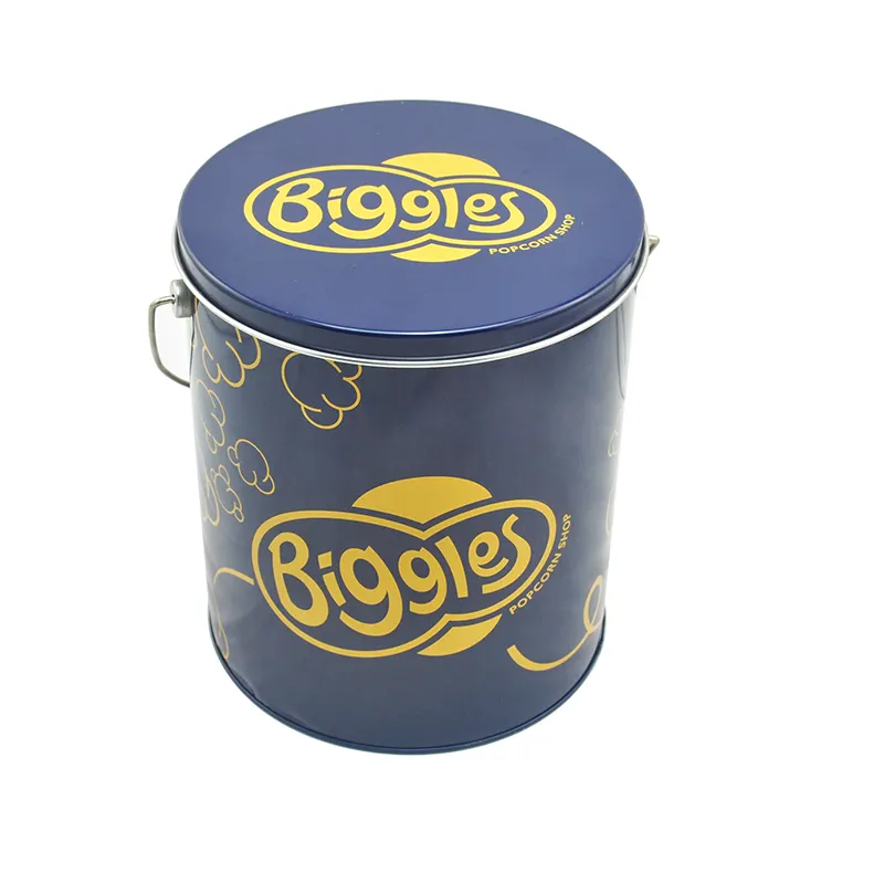 Custom Fancy Round Popcorn Tin Box Lieferant