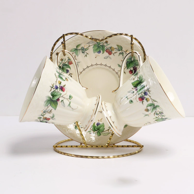 double cup and saucer