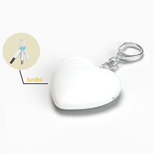 定制USB C充电钱包灯心形触摸开关钥匙扣灯发光二极管手提包来样定做灯钥匙扣 - Product Image 5