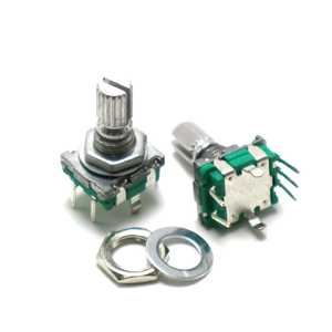 5 pz 20 posizione 360 grado Encoder rotativo EC11 w pulsante 5pin manico lungo 15/20MM con un interruttore A pulsante integrato - Product Image 5