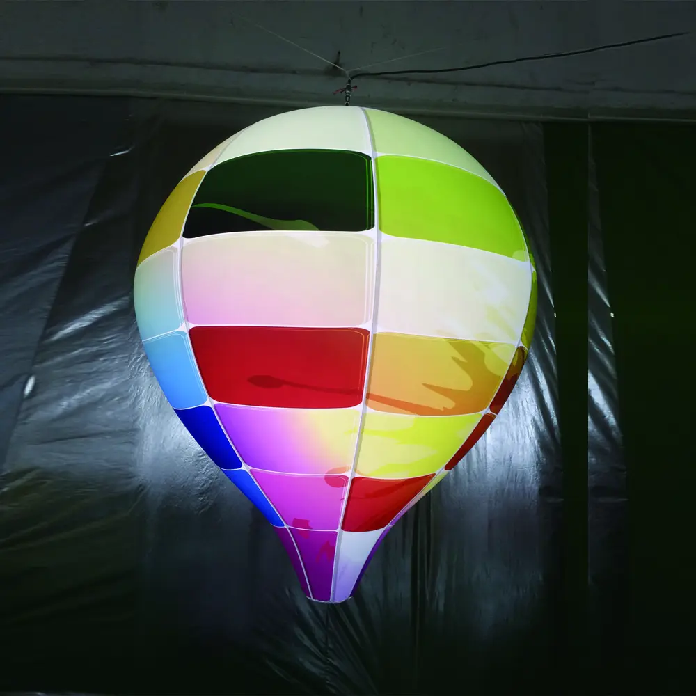 Yeni ürün gökyüzü dev büyük top reklam LED aydınlatma PVC balon olay dekorasyon için şişme helyum gezegen balon
