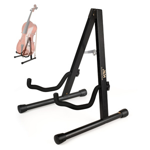 Cello-Ständer Klappbarer hölzerner Cello-Ständer, A-Form, vollständig zusammen gebaut-für Schulmusik programme, Konzerte und mehrere Benutzer, schwarz - Product Image 1