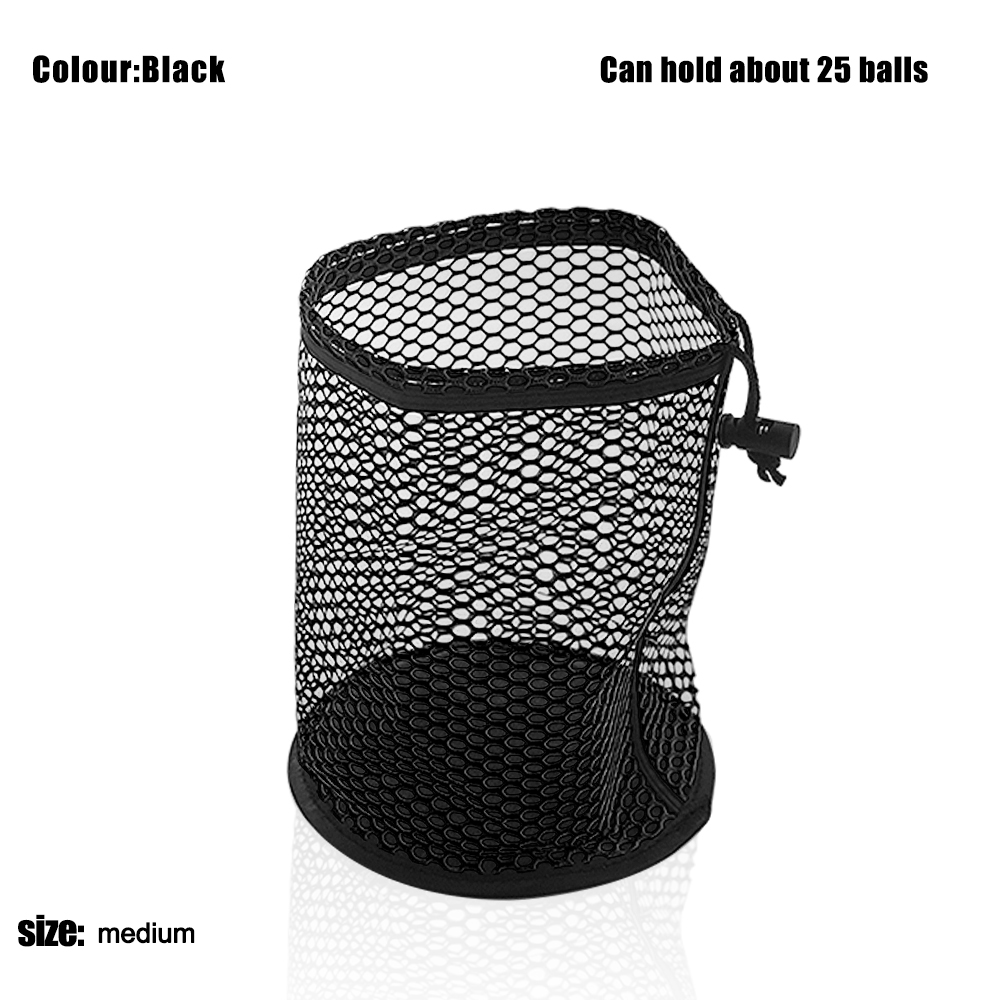 Black-medium-can hold 25 balls