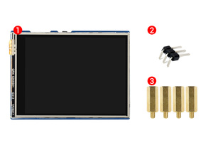 2,8-Zoll-Touch-Display-Modul für Raspberry Pi Pico, 262K-Farben, 320x240 Pixel, SPI-Schnitts telle