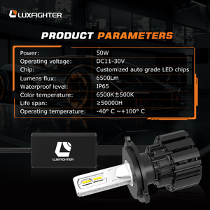 より明るいLED自動車h4 12v 100w 13600lm P9 H4LED変換ヘッドライトキット12V車用H4LED - Product Image 2