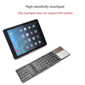 原装B052通用圆形朋克键帽迷你USB 3.0三折无线键盘，带触摸板 - Product Image 2