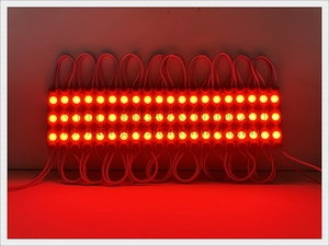 2024 กันน้ํา PVC ฉีดไฟ LED โมดูลสําหรับป้ายตัวอักษร Super LED โมดูล DC12V 60 มม.* 11 มม.* 6 มม.SMD 2835 3 LED 1.3W
