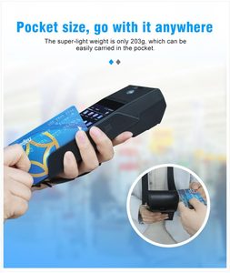 Android портативный мобильный NFC Smart Pos терминал с принтером считыватель карт оплата pos машина сенсорный экран Android - Product Image 6
