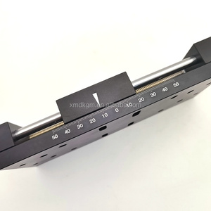 Carrera 100mm aleación de aluminio Unidad de ajuste del eje X mesa de plataforma de Control de movimiento CNC tornillo de alimentación Manual etapa lineal deslizante - Product Image 5