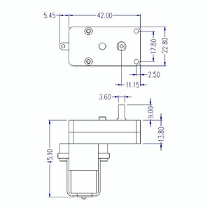 DC3-6V TT decelerazione Mini motoriduttore per Robot telecomando auto intelligente fai da te a forma di L motori modulo 1:48 - Product Image 5