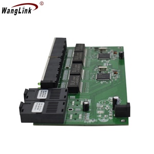 Wanglinkギガビットファイブラオプティカ逆PE PCB 8 RJ45 UTP 2 SCファイバーポート3KMメディアコンバータPCBA - Product Image 2
