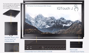 ЖК-монитор 4k UHD дисплей 20 точек сенсорный интерактивный сенсорный плоский экран онлайн обучающее решение смарт-экран для детей - Product Image 4