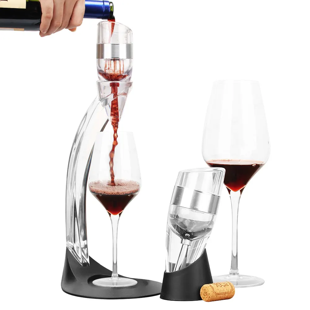 Aireador de vino tinto, soporte decantador en botella, dispensador de aireación, vertedor, Aireador