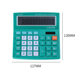 Computadora de 12 bits, máquina contadora de 120 pasos, calculadora clásica, LCD de gran tamaño, finanzas multifuncionales - Product Image 2