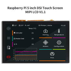 FYSETC Raspberry Pi 5 дюймов емкостный сенсорный экран закаленное стекло емкостная сенсорная панель DSI дисплей IPS 800*480